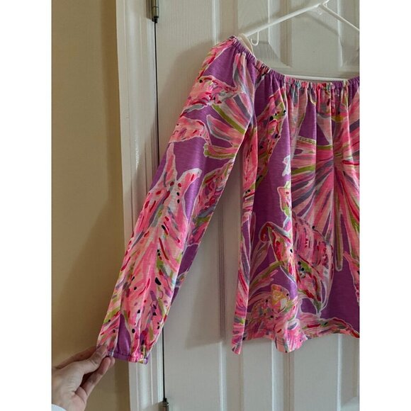 Lilly Pulitzer Off the Shoulder Blouse - Picture 3 of 3